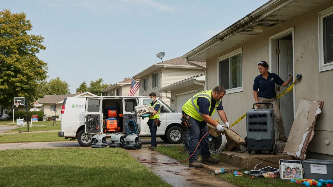 Water Damage Restoration in Sheridan, IL near me